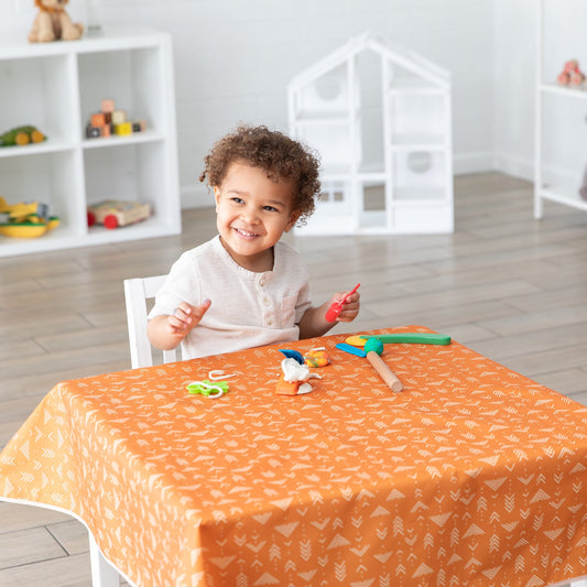 Bumkins Featured | Grounded Boho Reusable Splat Mat for Tables + Under Highchairs