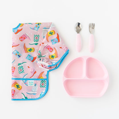Bumkins Latest | Sleeved Bib 2 Pack: Disco Boots