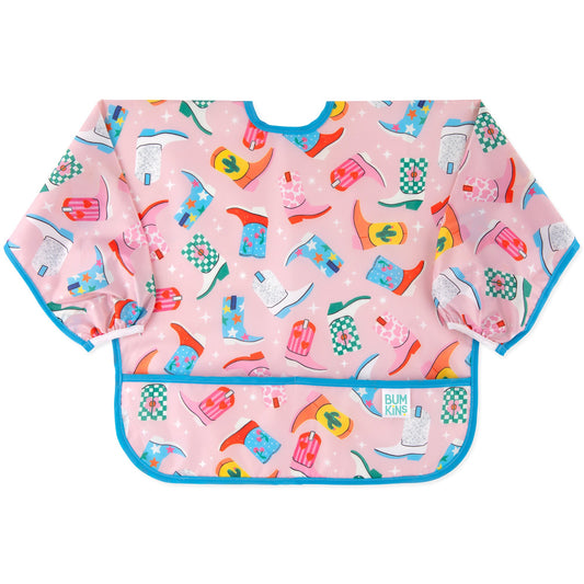 Bumkins Essential | Sleeved Bib: Boots