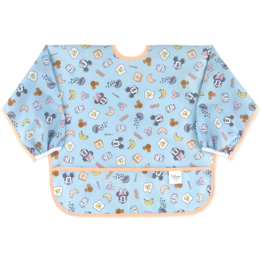Bumkins Discount | Sleeved Bib: Mickey + Minnie Sunny Side Up