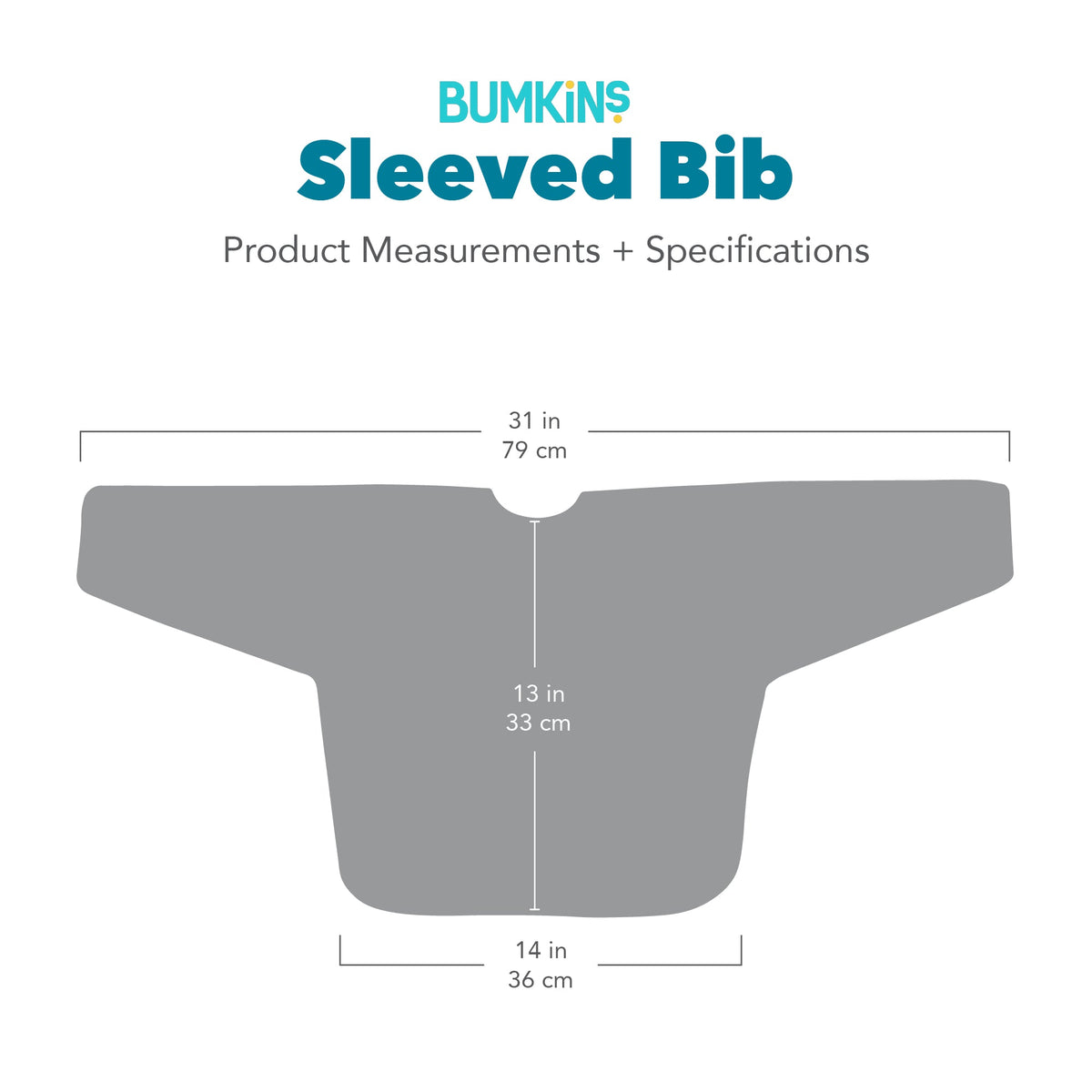 Bumkins Value | Ocean Theme Sleeved Bib For Meals At Home or On-The-Go
