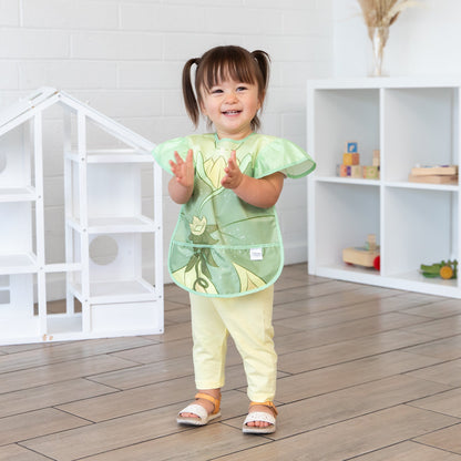Bumkins Essential | Disney Princess Tiana Apron Bib, Ruffled, Waterproof