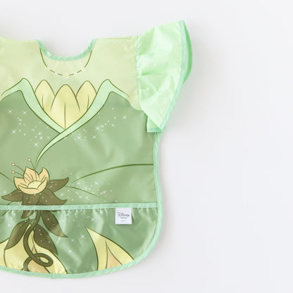 Bumkins Essential | Disney Princess Tiana Apron Bib, Ruffled, Waterproof