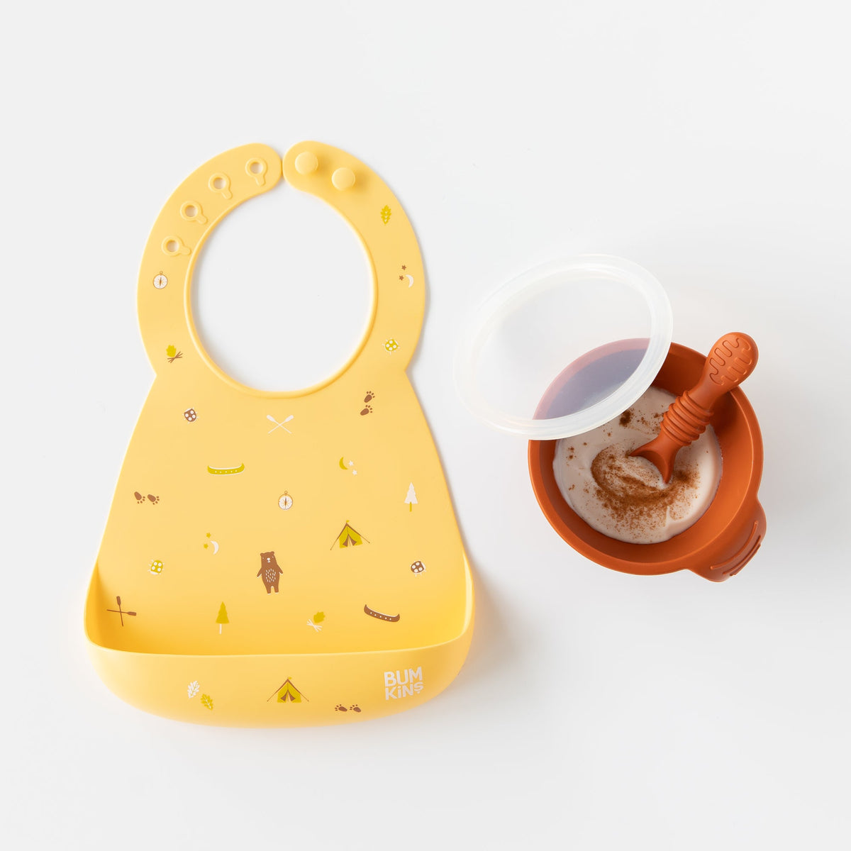 Bumkins Great Value | Silicone Bib 2 Pack: Ocean Life and Camp Gear