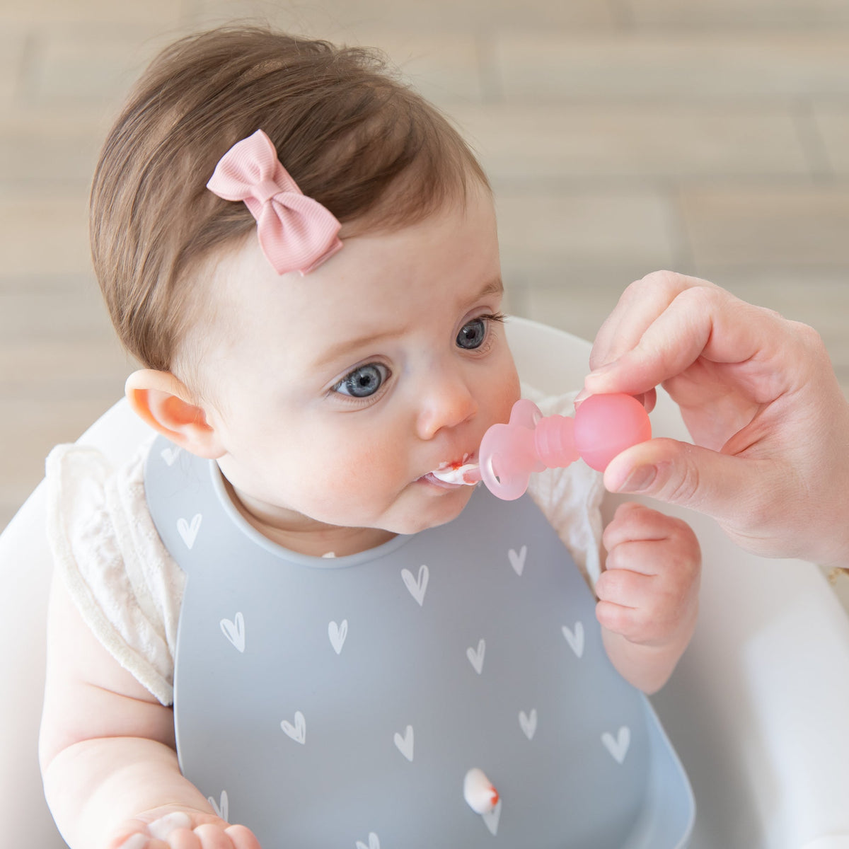 Bumkins Quality | Silicone Bib 2 Pack: Hearts and Rainbows