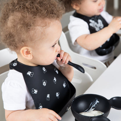 Bumkins Premium | Silicone Bib 2 Pack: Mickey and Minnie Mouse