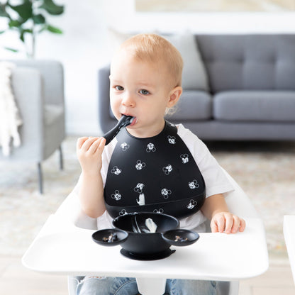 Bumkins Premium | Silicone Bib 2 Pack: Mickey and Minnie Mouse