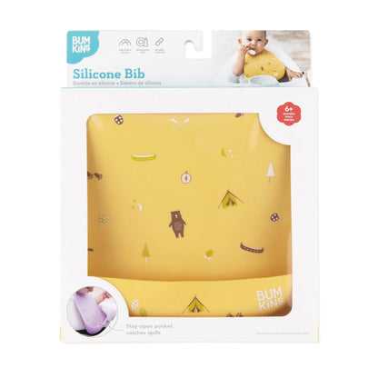 Bumkins Value | Cute Camp Gear Silicone Baby Feeding Bibs 6-24 Months