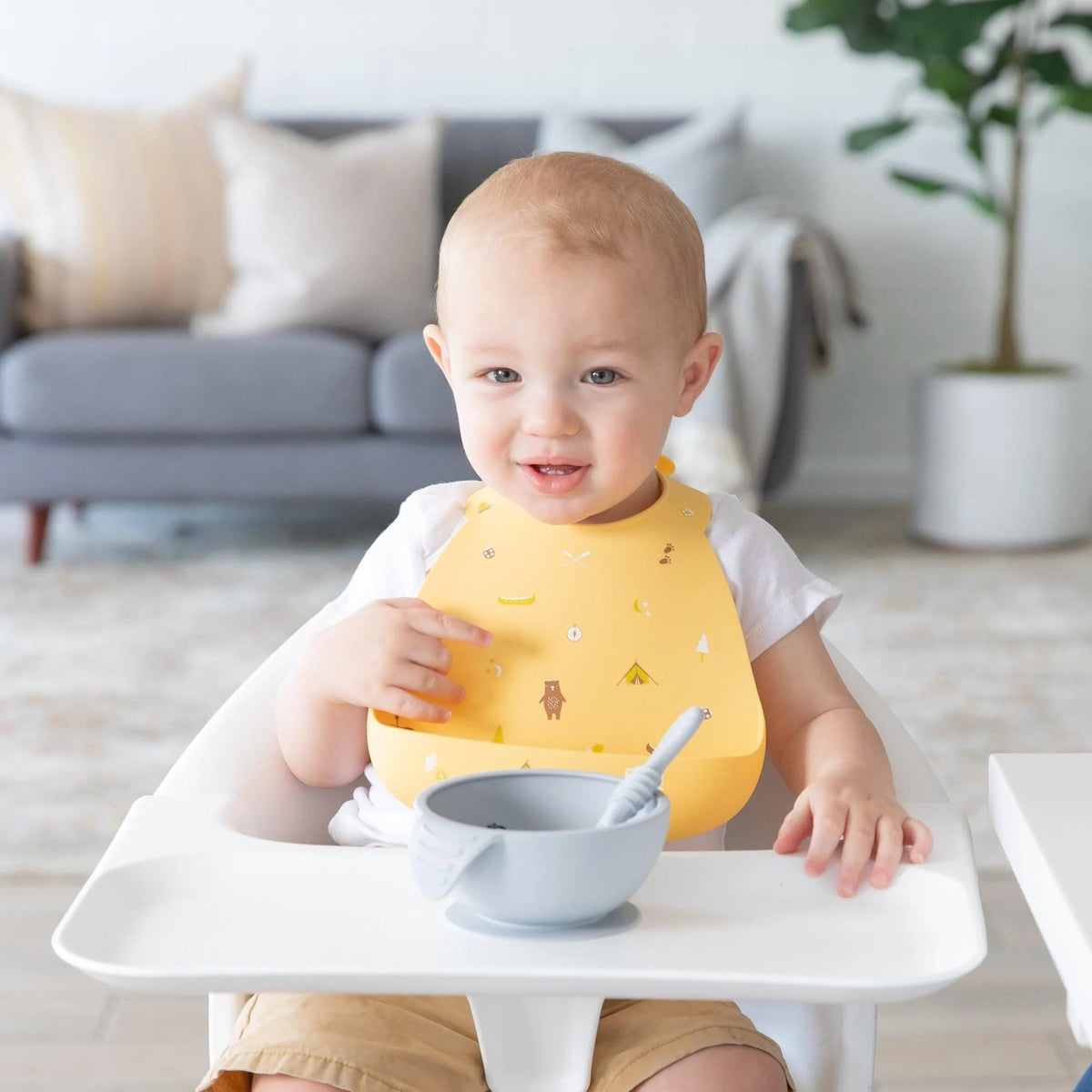 Bumkins Value | Cute Camp Gear Silicone Baby Feeding Bibs 6-24 Months