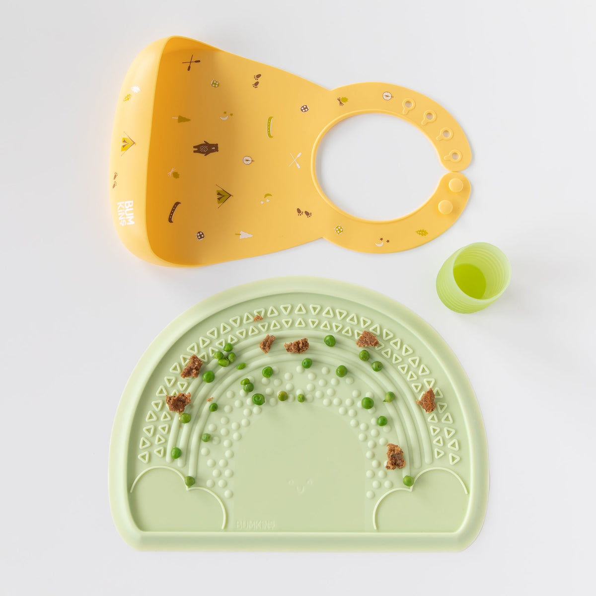 Bumkins Value | Cute Camp Gear Silicone Baby Feeding Bibs 6-24 Months