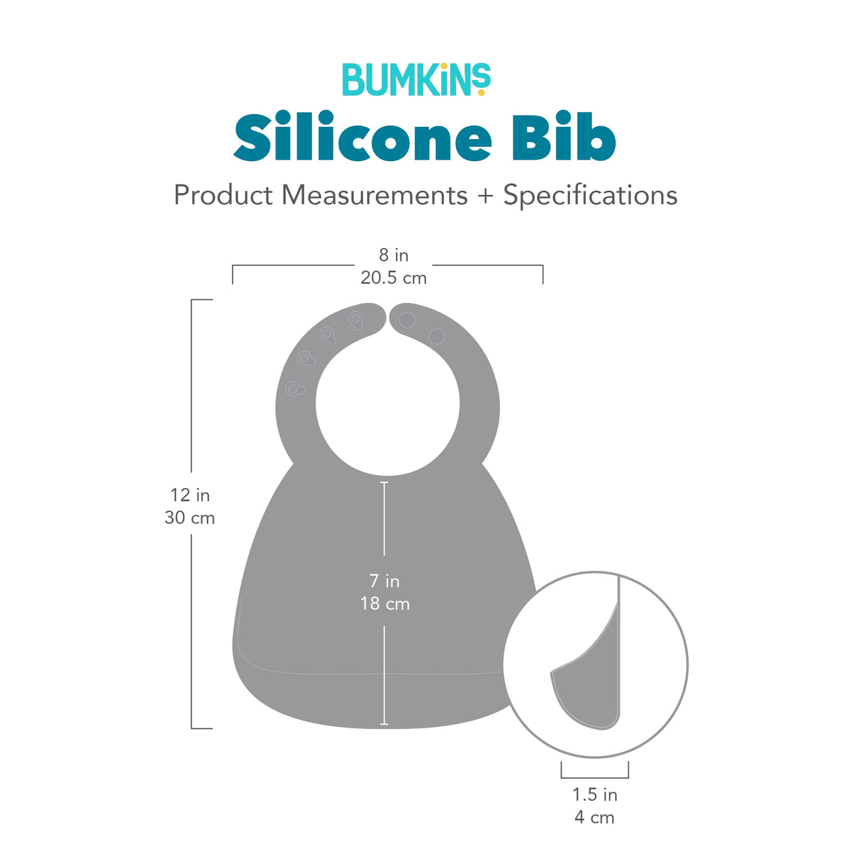 Bumkins Top Pick | Mickey and Minnie Love Print B+W Silicone Bib For 6-24 Mos