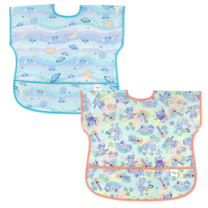 Bumkins Discount | Junior Bib 2 Pack: Stitch Star-ring Up Trouble