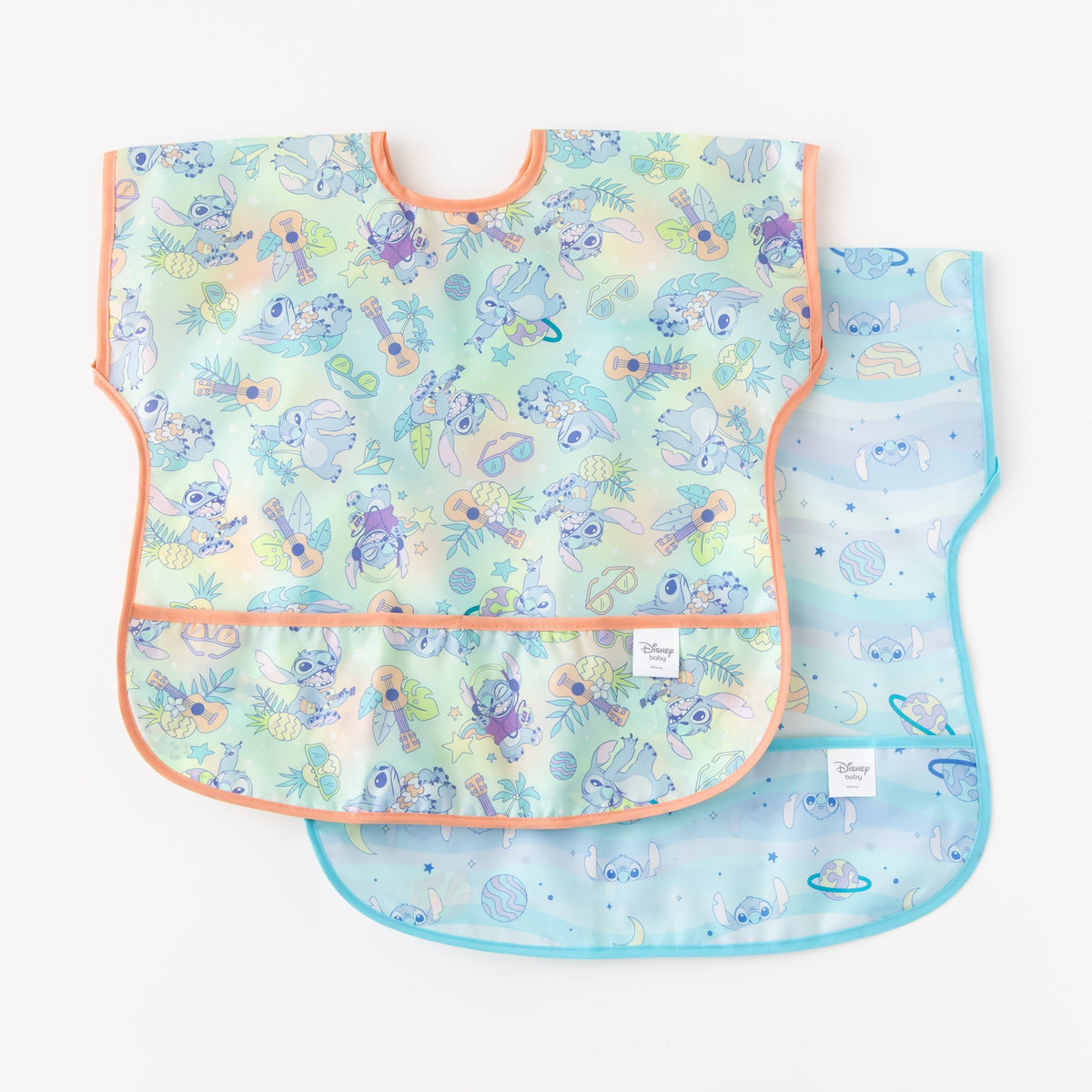 Bumkins Discount | Junior Bib 2 Pack: Stitch Star-ring Up Trouble