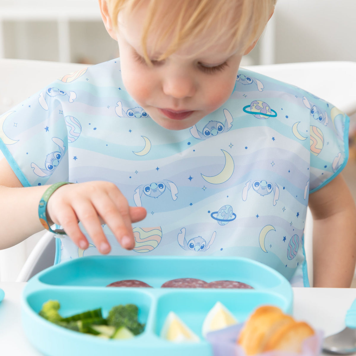 Bumkins Discount | Junior Bib 2 Pack: Stitch Star-ring Up Trouble