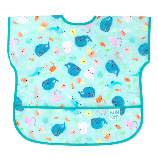 Bumkins Popular | Ocean Themed Feeding Bib For Toddlers 1-3 yrs