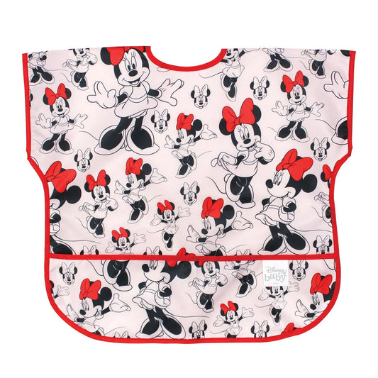Bumkins New | Minnie Mouse Short Sleeve Junior Bib for Baby & Toddler Ages 1-3 Baby