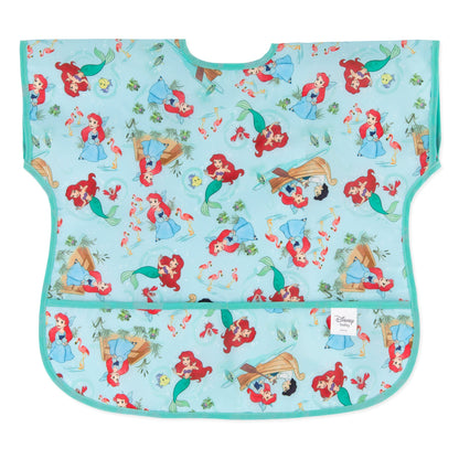 Bumkins Premium | Disney Princess Ariel Short-Sleeved Toddler Bib | 1-3 Yrs