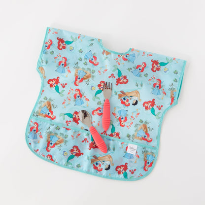 Bumkins Premium | Disney Princess Ariel Short-Sleeved Toddler Bib | 1-3 Yrs