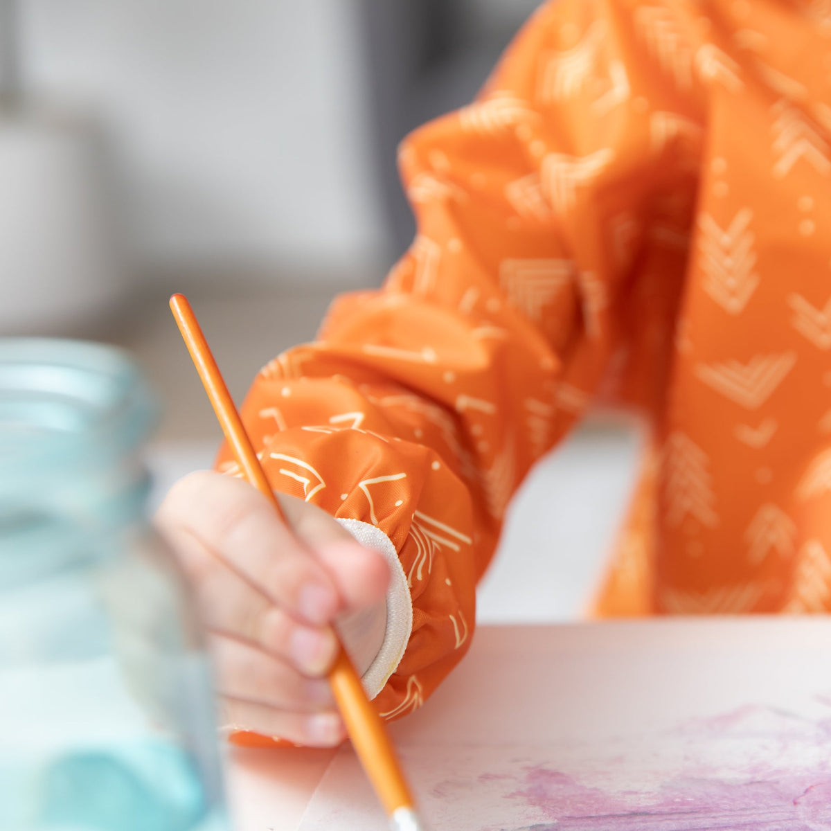 Bumkins Premium | Grounded Long-Sleeved Boho Art Smock, Waterproof Fabric