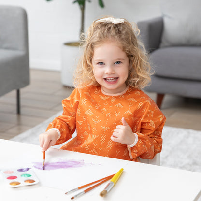Bumkins Premium | Grounded Long-Sleeved Boho Art Smock, Waterproof Fabric