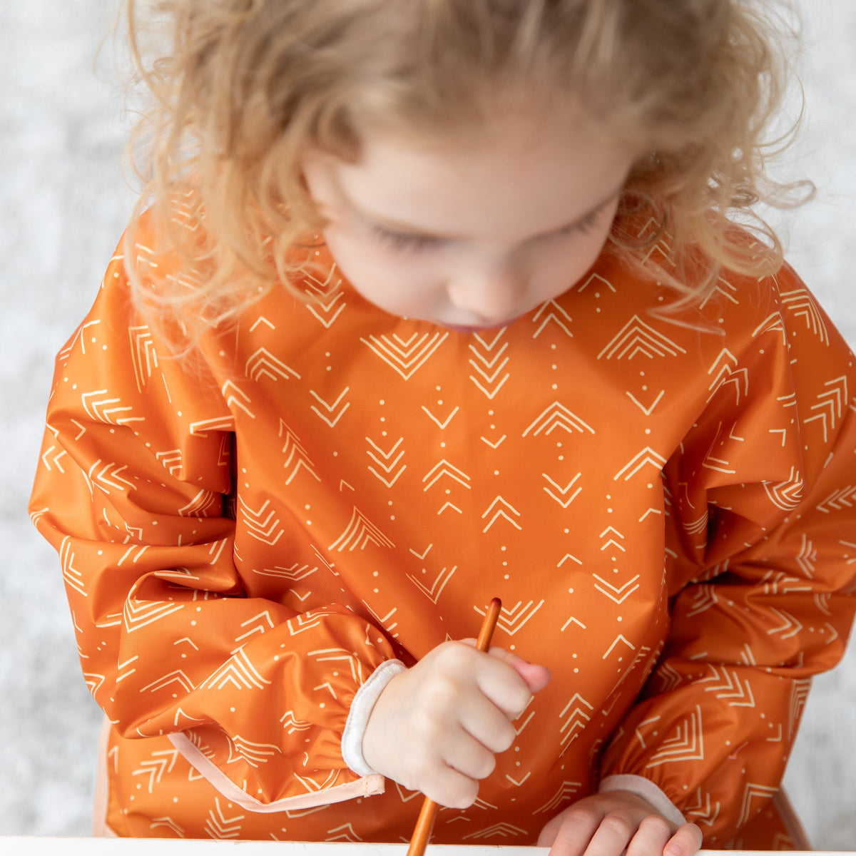 Bumkins Premium | Grounded Long-Sleeved Boho Art Smock, Waterproof Fabric