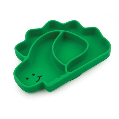 Bumkins Recommended | Silicone Suction Plate for Baby & Toddler - Dinosaur Baby
