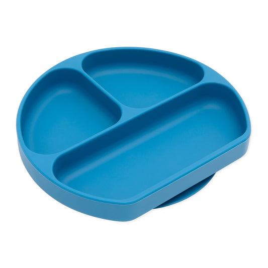 Bumkins Everyday | Silicone Suction Plate for Baby & Toddler - Dark Blue Baby