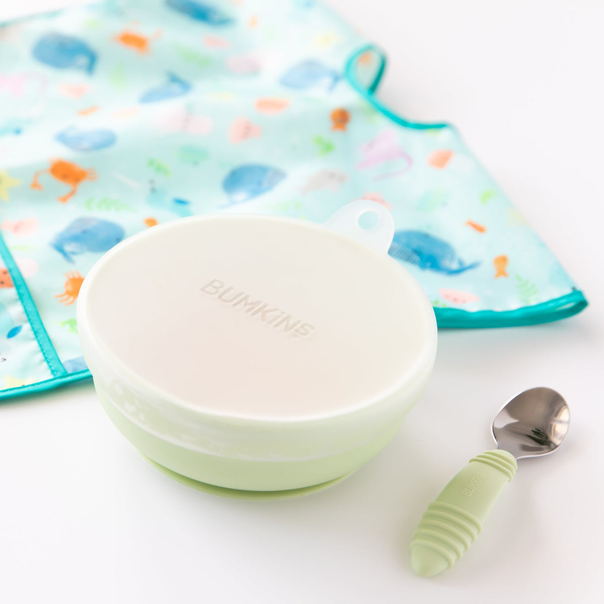 Bumkins Everyday | BPA-Free Silicone Reusable Stretch Lids For Toddler Bowls