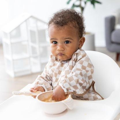 Bumkins Everyday | BPA-Free Silicone Baby Feeding Set with Bowl, Spoon & Lid