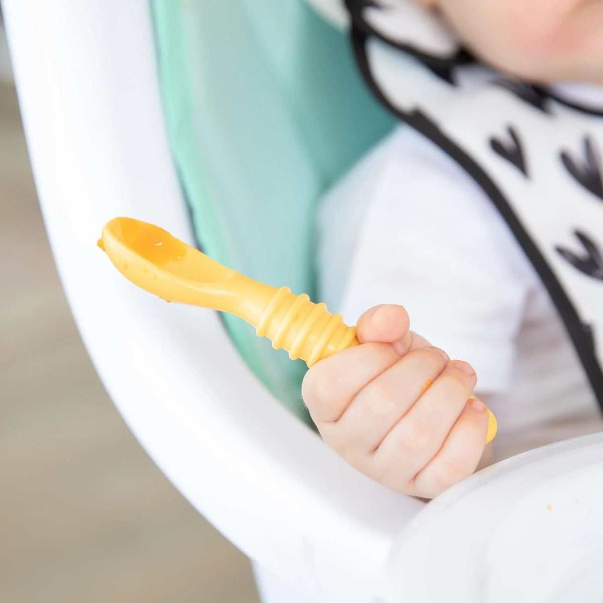 Bumkins Premium | Silicone Bowl and Spoon Set For Baby (+lid!) in Tangerine