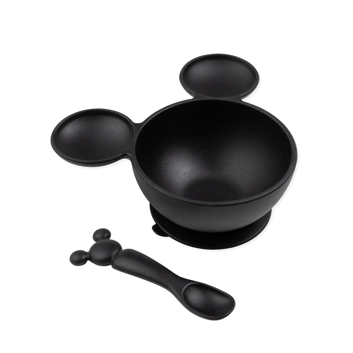 Bumkins Trending | Classic Black Disney Silicone First Feeding Set For Baby
