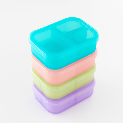 Bumkins Deals | Silicone Divided Bento Box for Food Storage, Blue Jelly