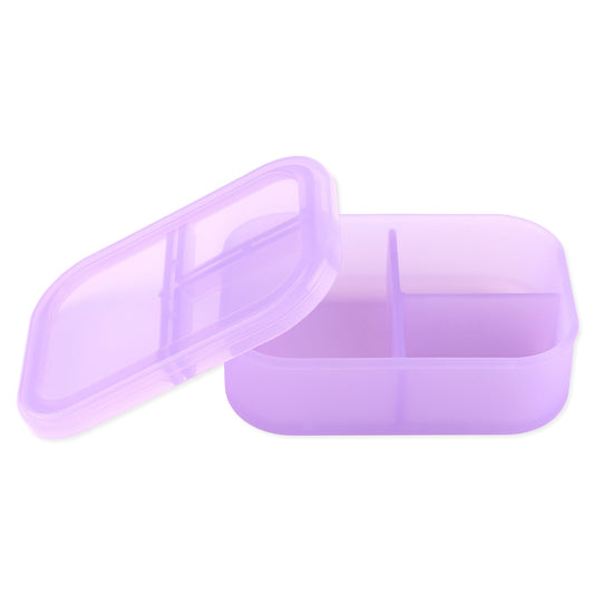 Bumkins Signature | Purple Jelly Silicone Bento Box for Food Storage Baby
