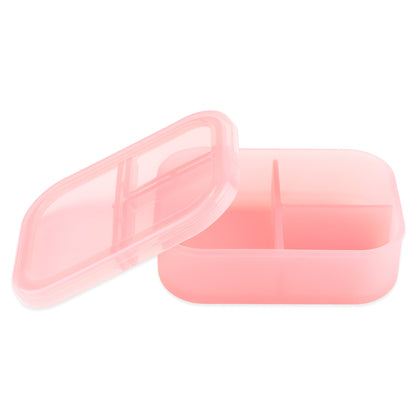 Bumkins Sale | Pink Jelly Silicone Bento Box for Food Storage and Meal Prep