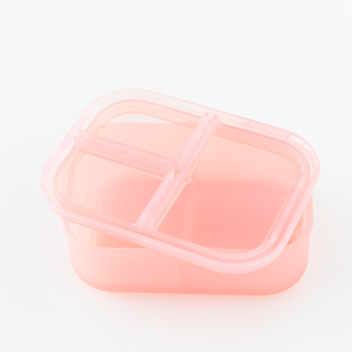 Bumkins Sale | Pink Jelly Silicone Bento Box for Food Storage and Meal Prep