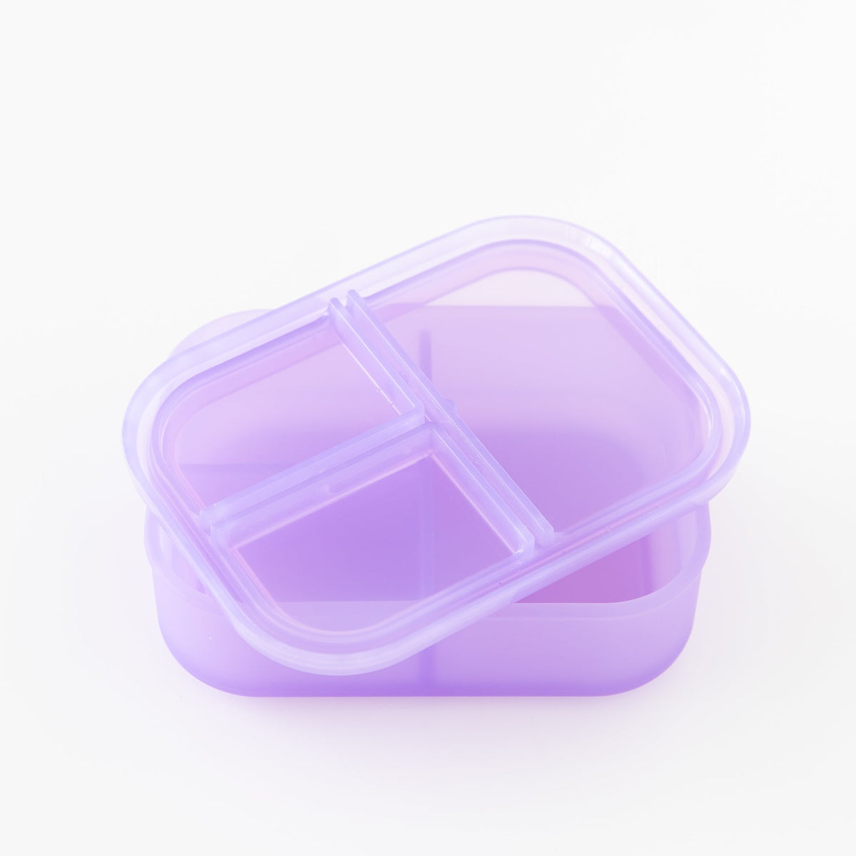 Bumkins Featured | Silicone Bento Box 3 Section 2 Pack: Magenta Jelly