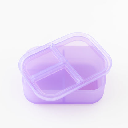 Bumkins Featured | Silicone Bento Box 3 Section 2 Pack: Magenta Jelly
