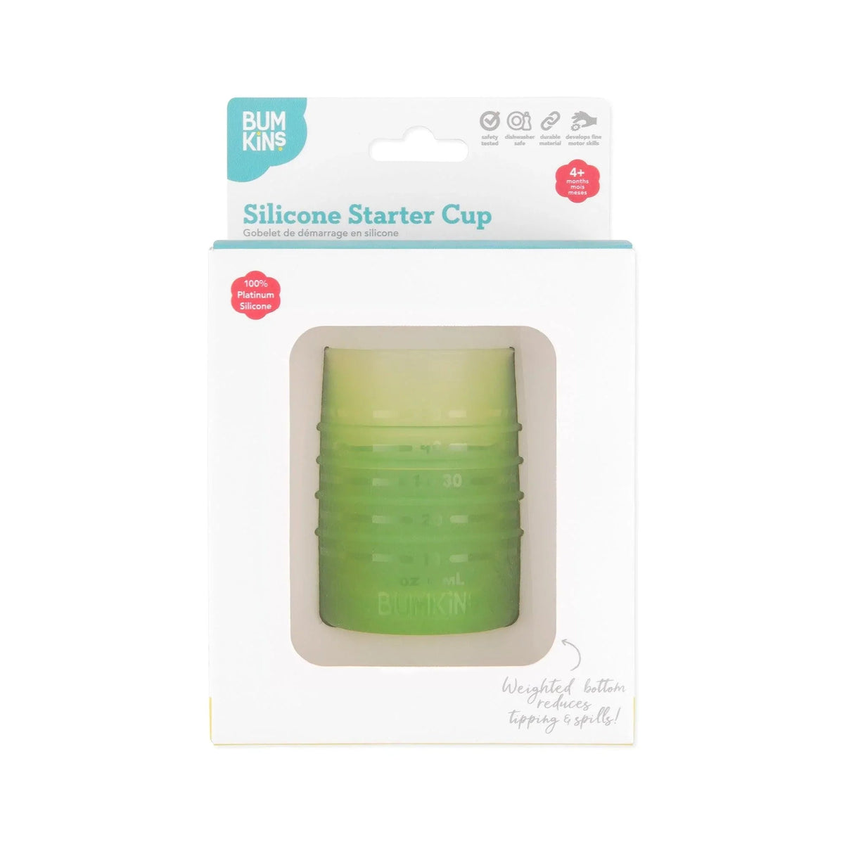 Bumkins New | Silicone Training Cup For Baby Transitioning To Regular Cups