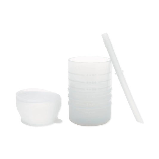 Bumkins Featured | Silicone Cup with Straw + Leak-resistant Lid For Toddlers
