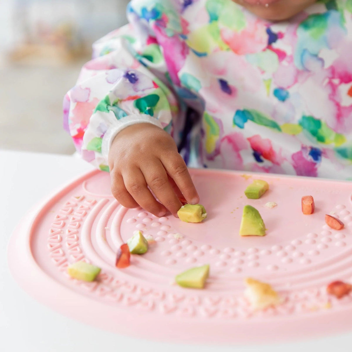 Bumkins Great Value | Food-Grade Silicone Sensory Placemat For Babies in Pink