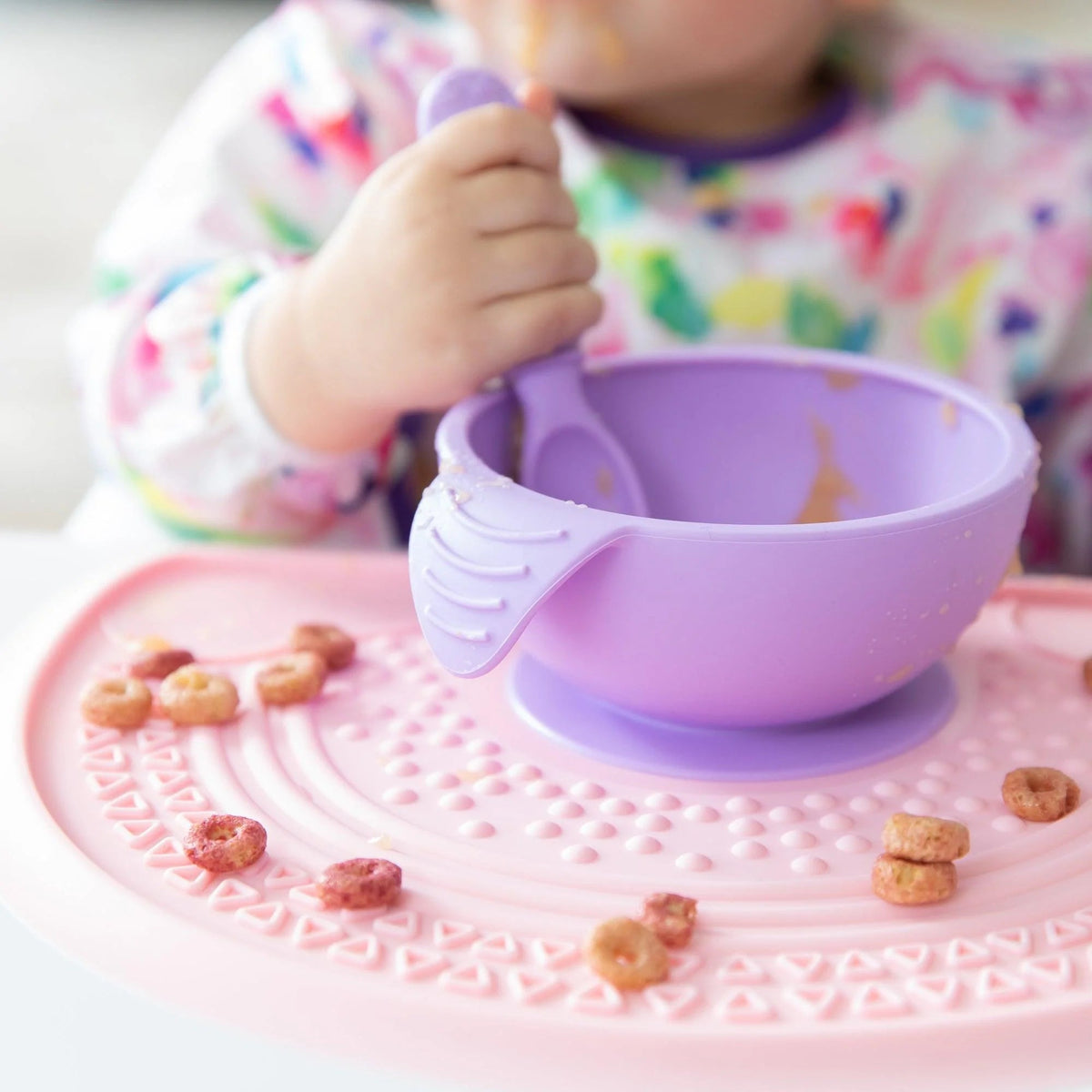 Bumkins Great Value | Food-Grade Silicone Sensory Placemat For Babies in Pink