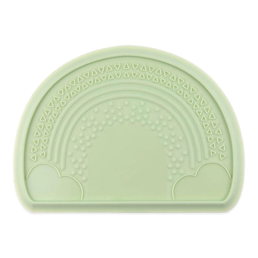 Bumkins Deals | Sage Sensory Silicone Placemat with Fun Textured Design
