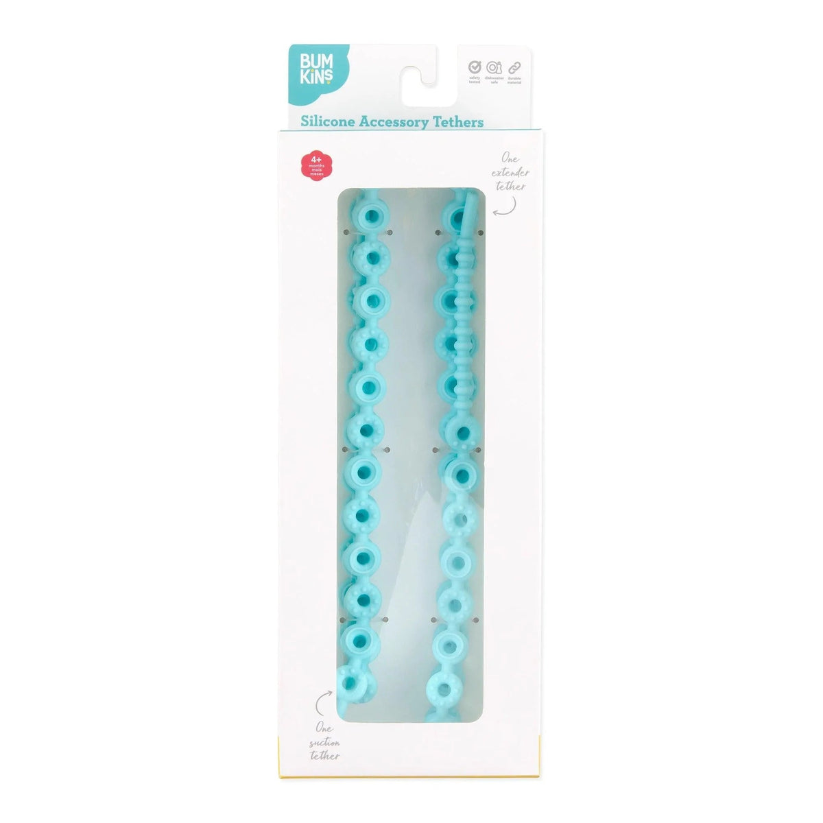 Bumkins Best Seller | Silicone Tether Set | Utensil + Toy Catcher for High Chairs