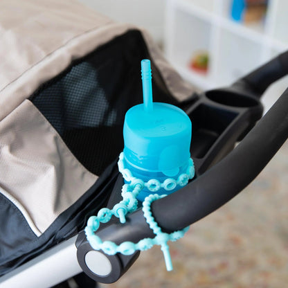 Bumkins Best Seller | Silicone Tether Set | Utensil + Toy Catcher for High Chairs
