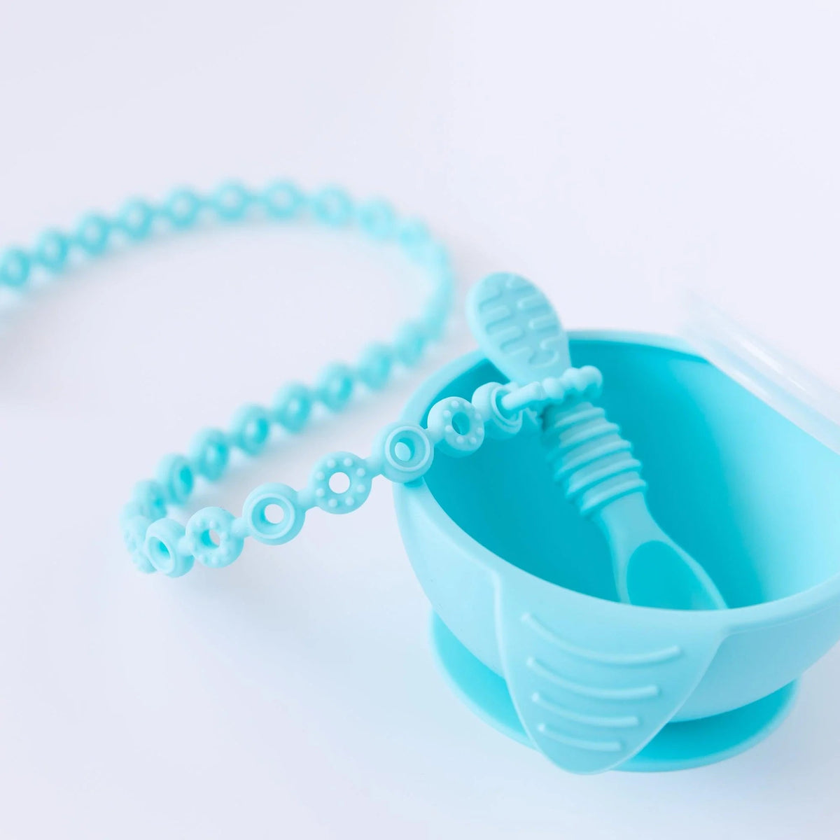 Bumkins Best Seller | Silicone Tether Set | Utensil + Toy Catcher for High Chairs