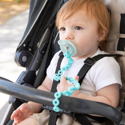 Bumkins Best Seller | Silicone Tether Set | Utensil + Toy Catcher for High Chairs