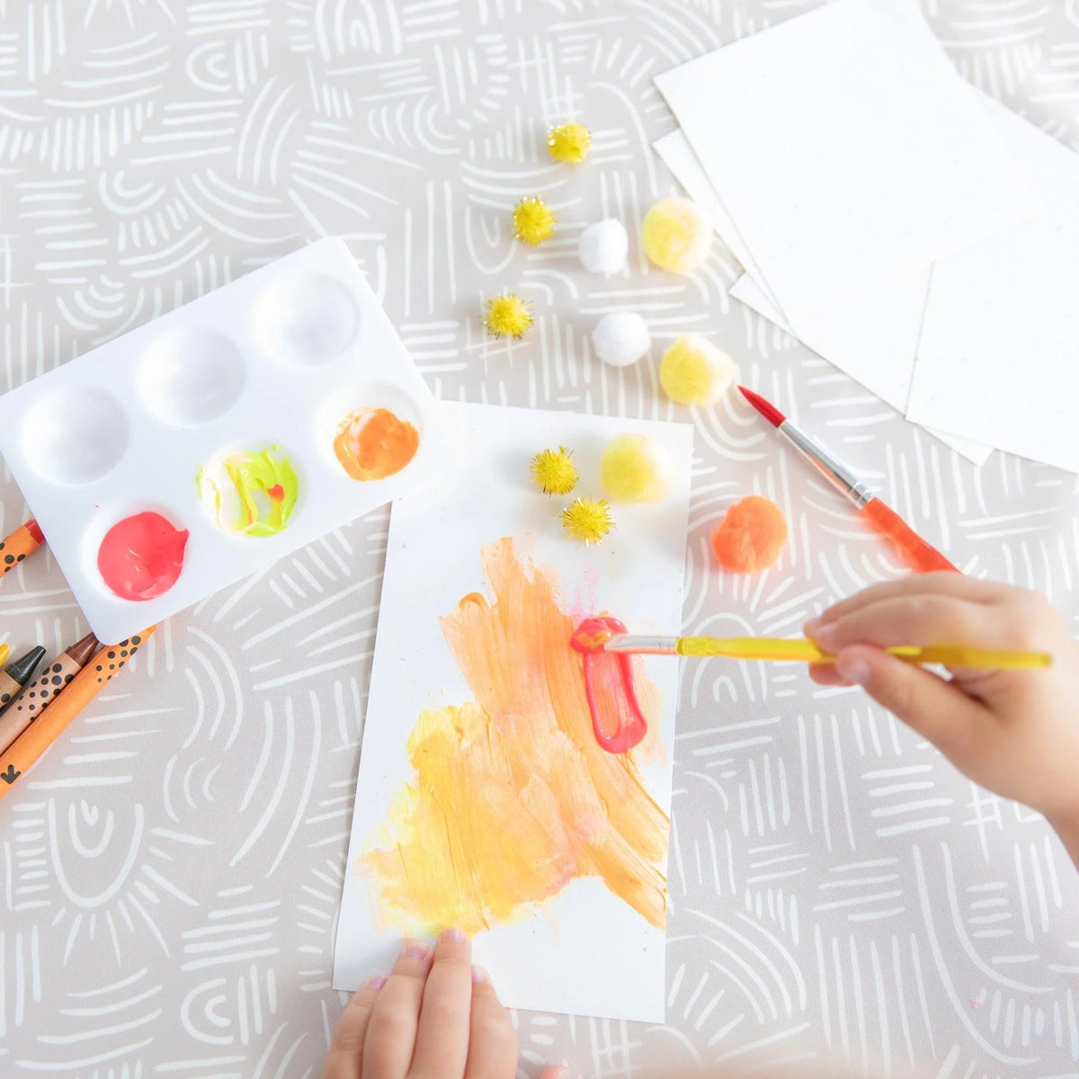 Bumkins Exclusive | Desert Boho Print Splat Mat For Tables + Under Highchairs