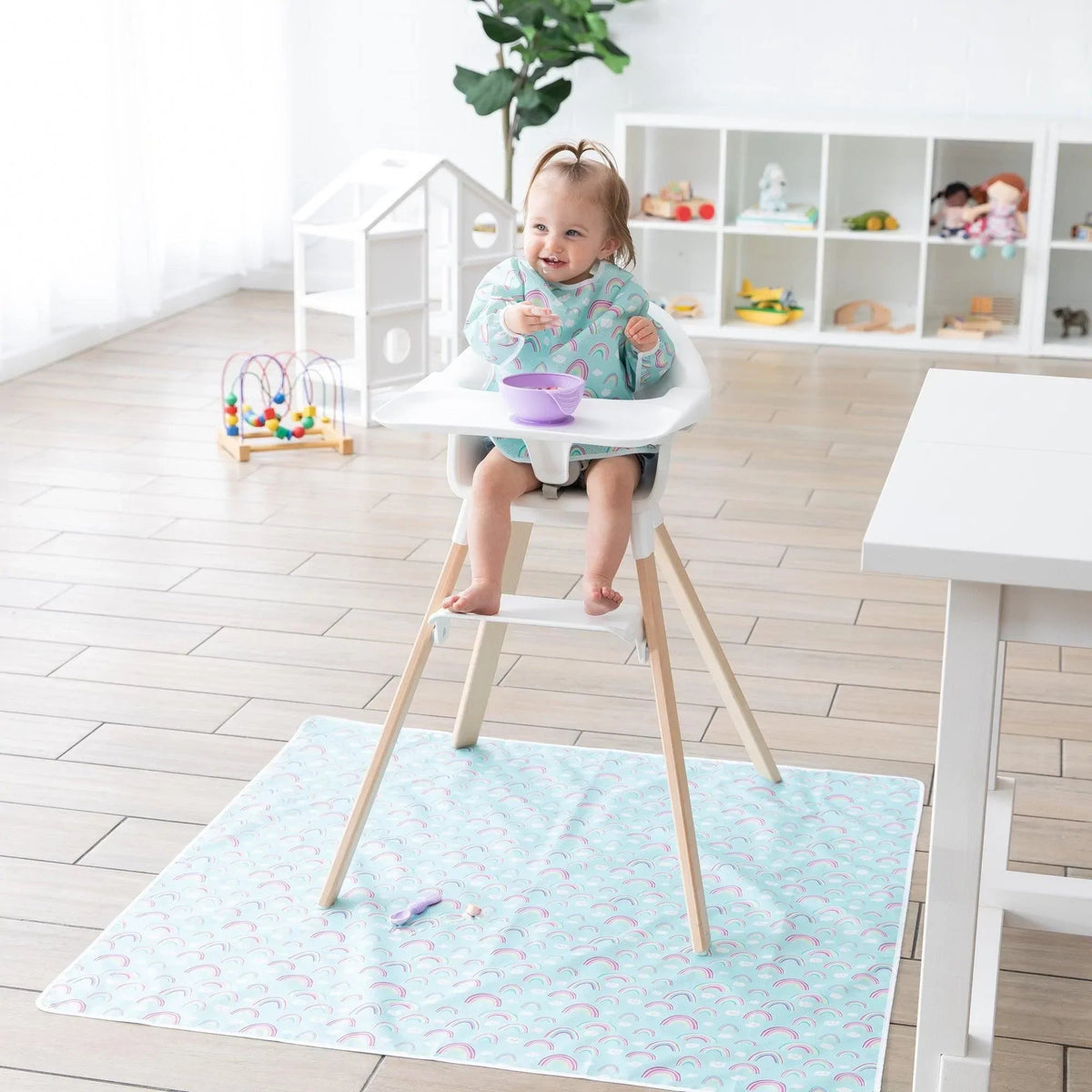 Bumkins Top Pick | Washer-Friendly Activity Play Mat & Spill Catcher