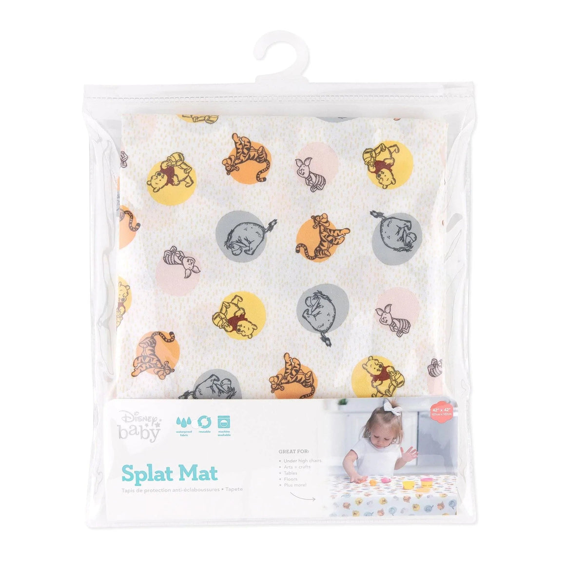 Bumkins Best Seller | Winnie and Friends Splats Mats For Floors & Tables
