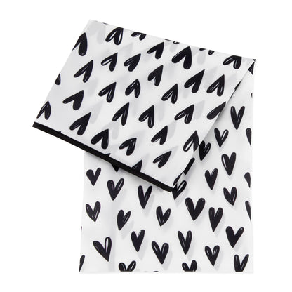 Bumkins Popular | Heart Splat Mat For Tables + Under Highchairs